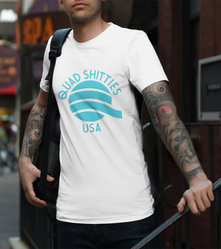 Quad Shitties USA Wavy T-Shirt