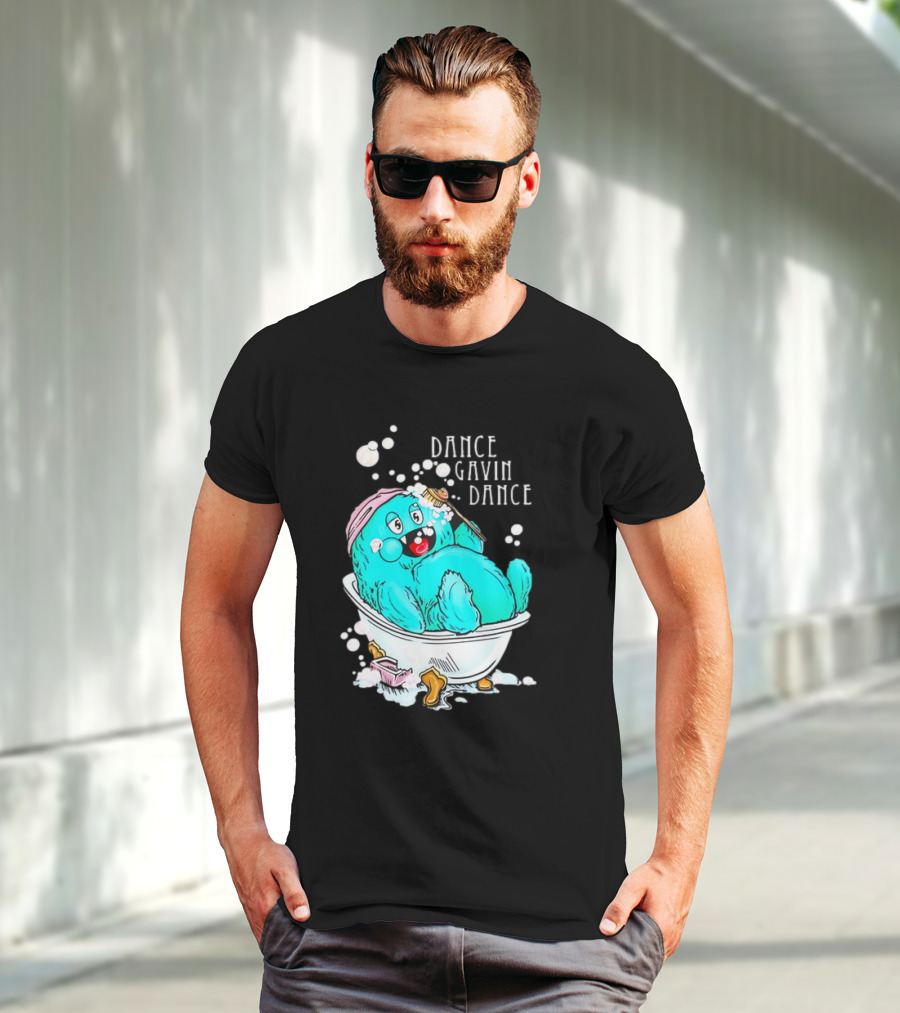 Dance Gavin Dance Band Happy Gobby In Bathtub T-Shirt