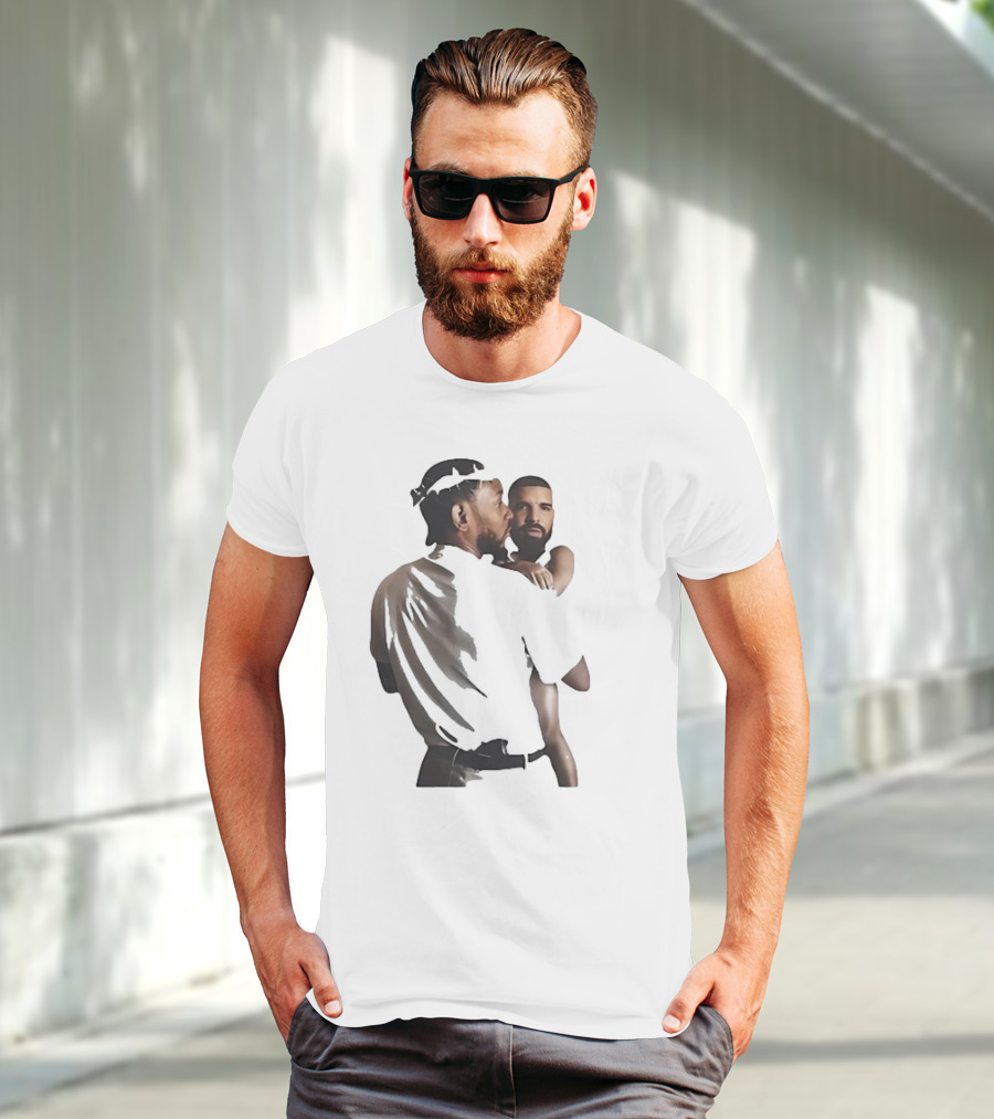 Kendrick Lamar Carrying Drake Rapper Stars Funny Image T-Shirt