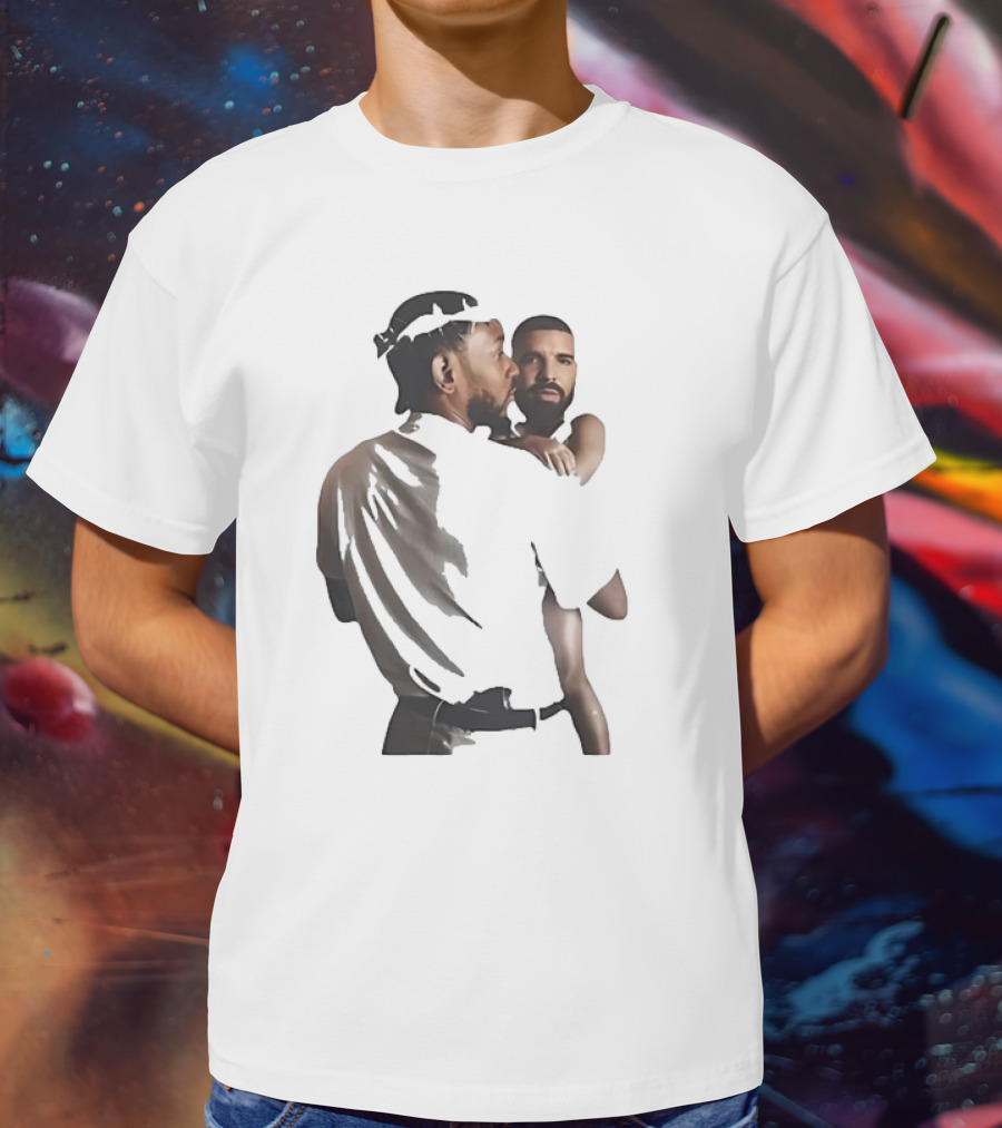 Kendrick Lamar Carrying Drake Rapper Stars Funny Image T-Shirt