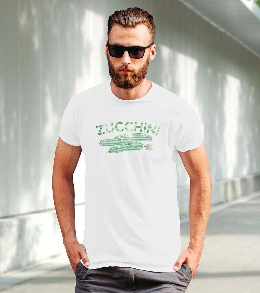 Pearl Charles Zucchini Trio Veggie Print T-Shirt