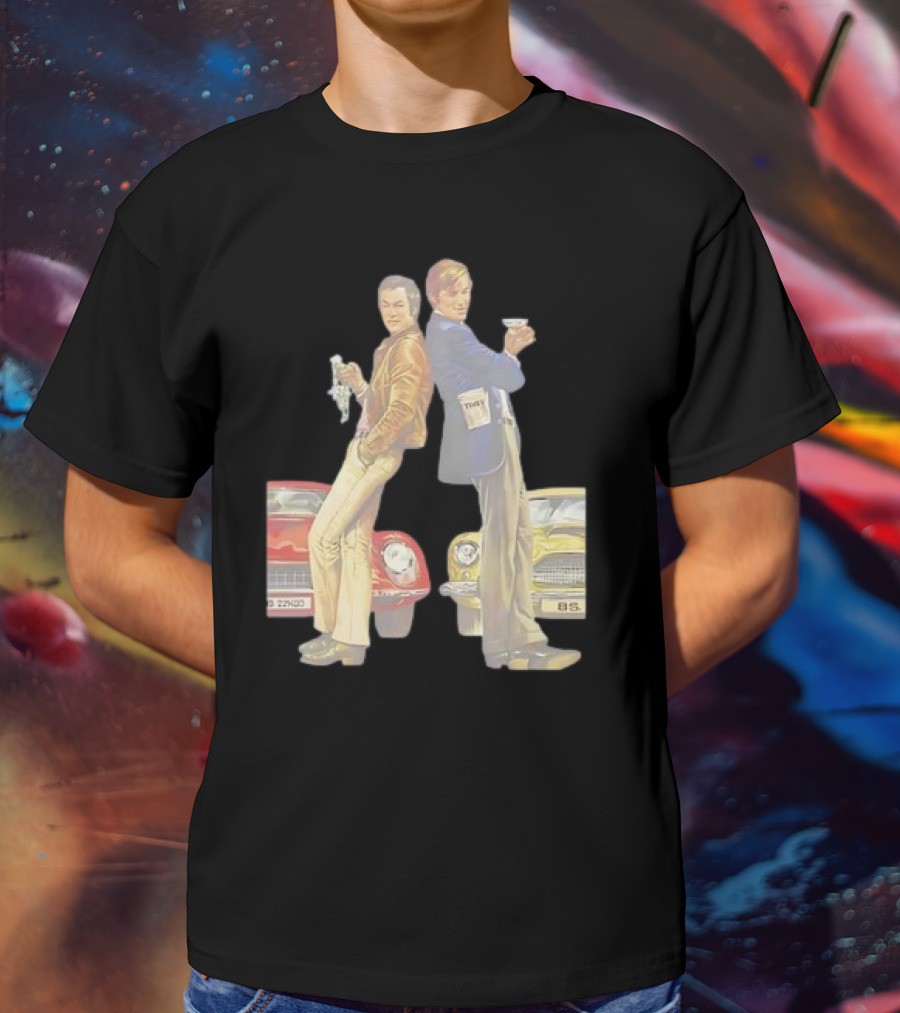 Retro The Persuaders Vintage TV Series Classic Cool Style With Cars T-Shirt