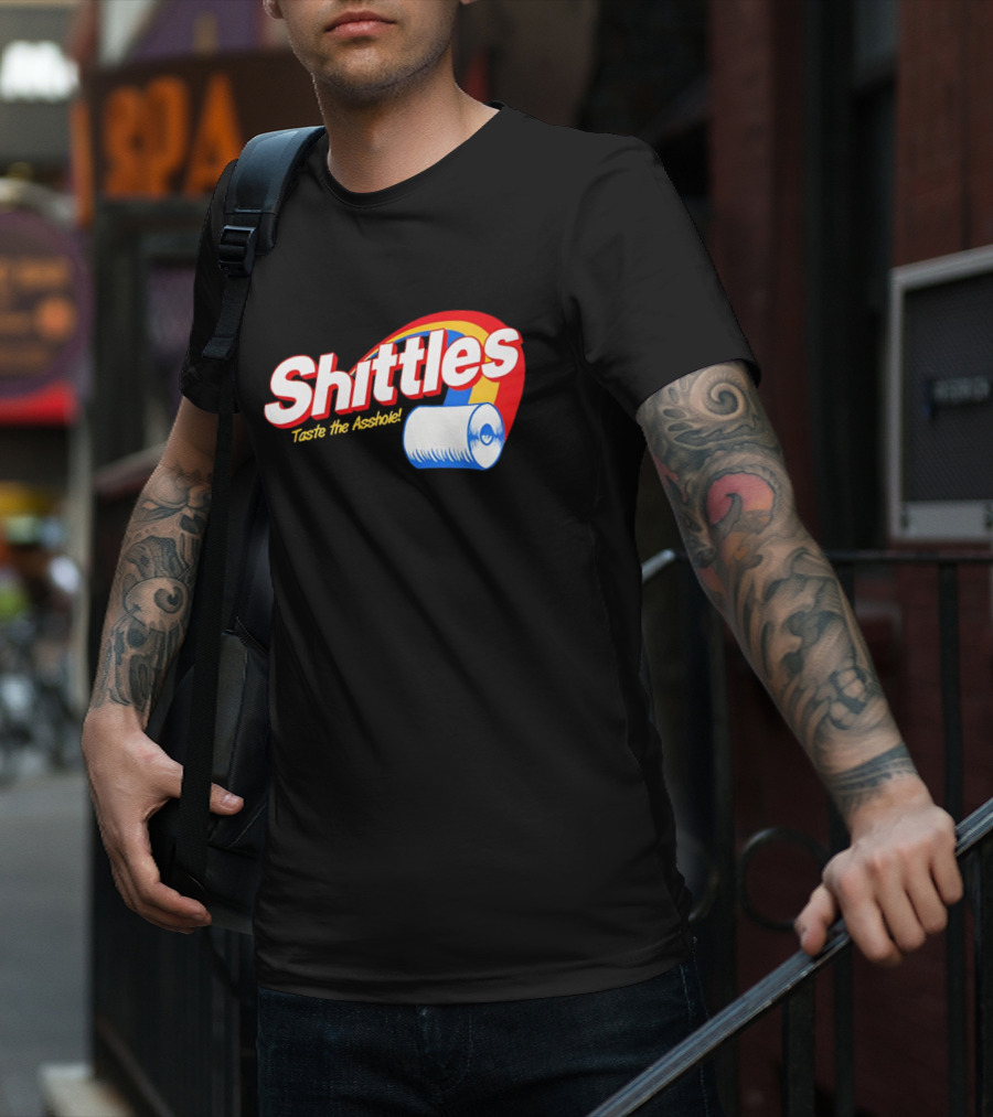 Shittles Taste The Asshole Toilet Paper T-Shirt