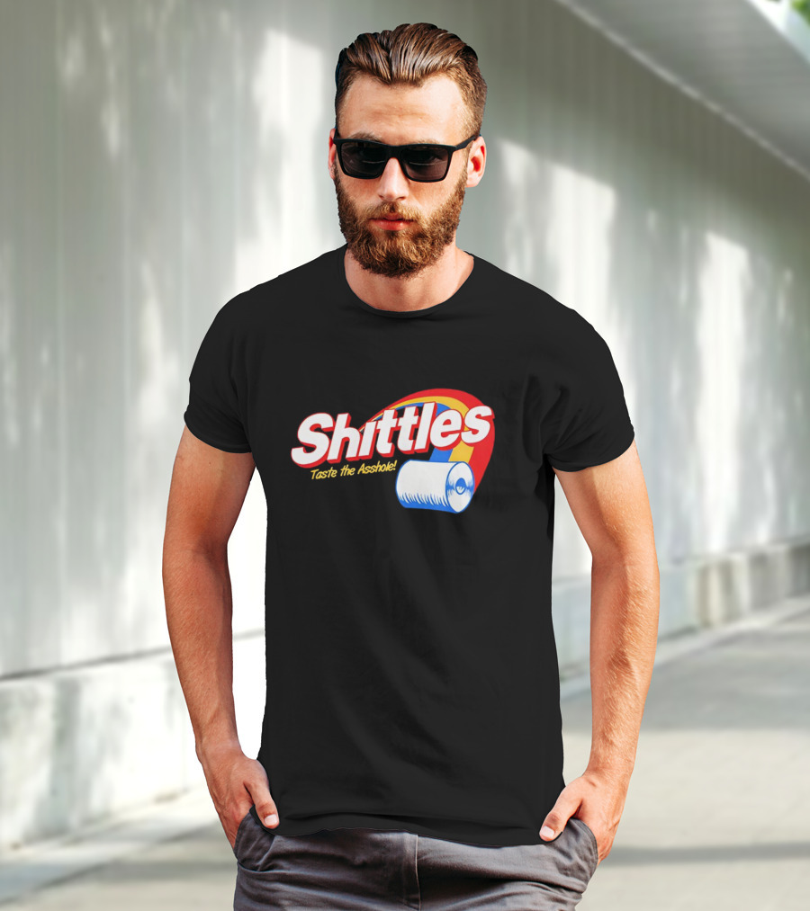 Shittles Taste The Asshole Toilet Paper T-Shirt