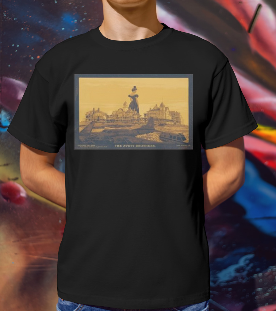 The Avett Brothers Historic Hotel Silhouette Rady Shell Jacobs Park San Diego October 06 T-Shirt