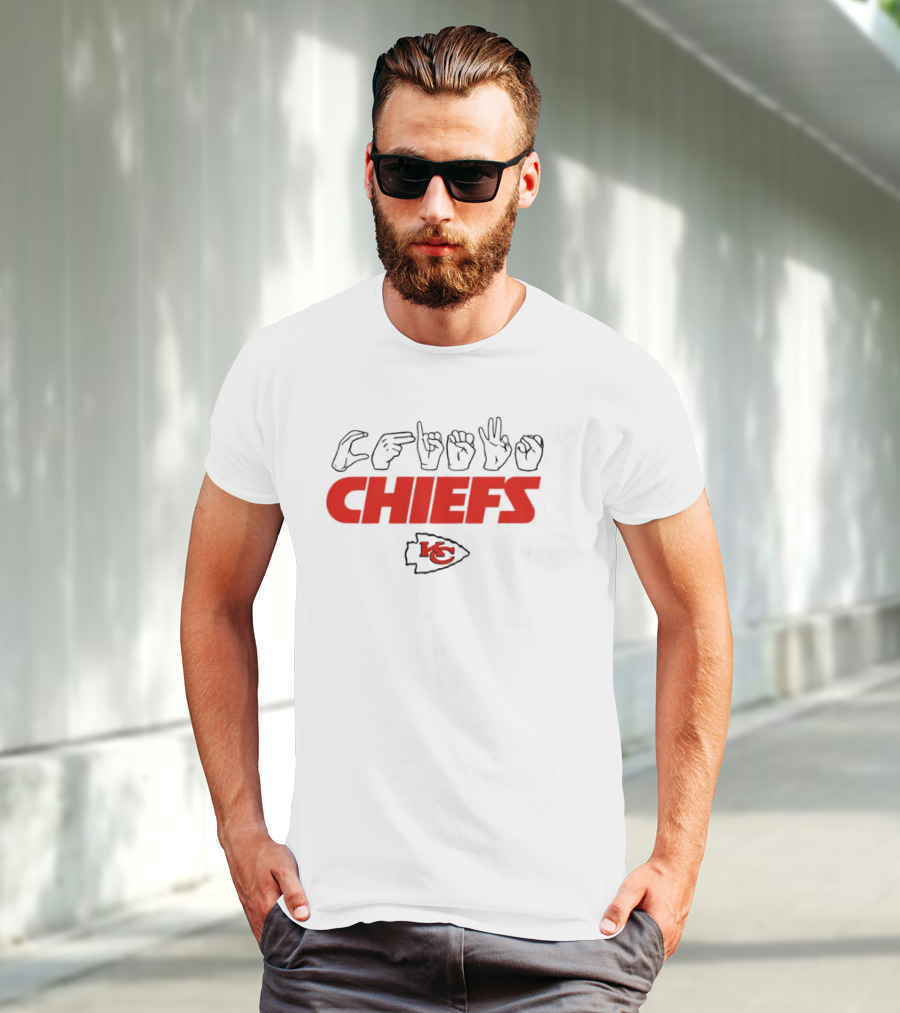 Chiefs Love Sign KC Arrowhead Football Chiefs T-Shirt