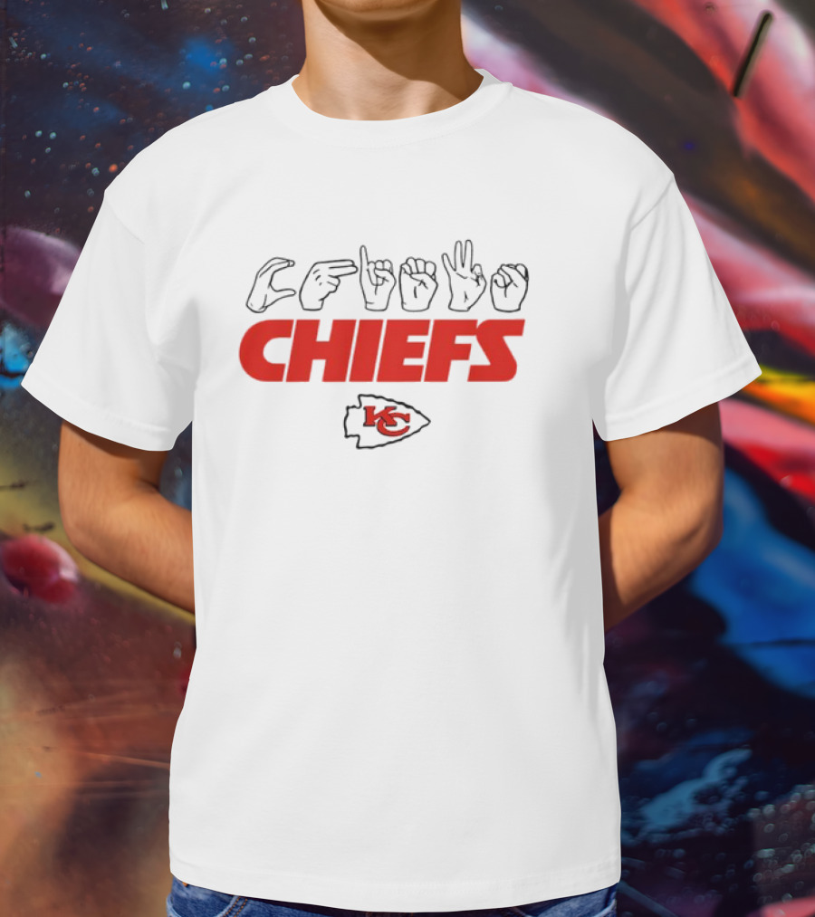 Chiefs Love Sign KC Arrowhead Football Chiefs T-Shirt