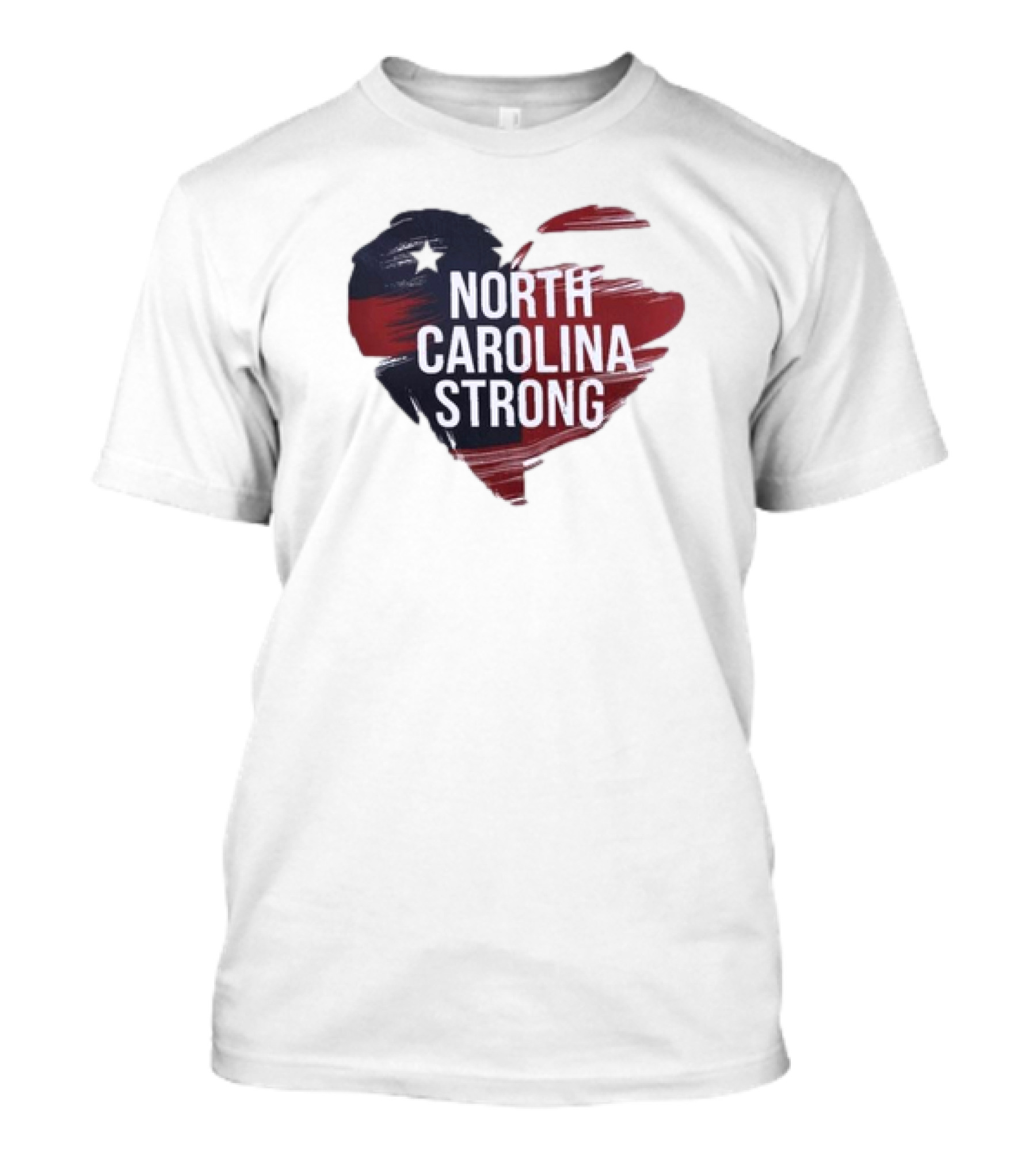 North Carolina Strong Heart Hurricane Helene T-Shirt