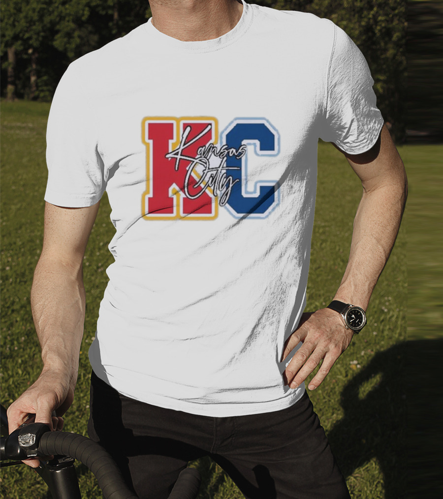 Kansas City Chiefs Royals Red Blue KC Kansas City T-Shirt