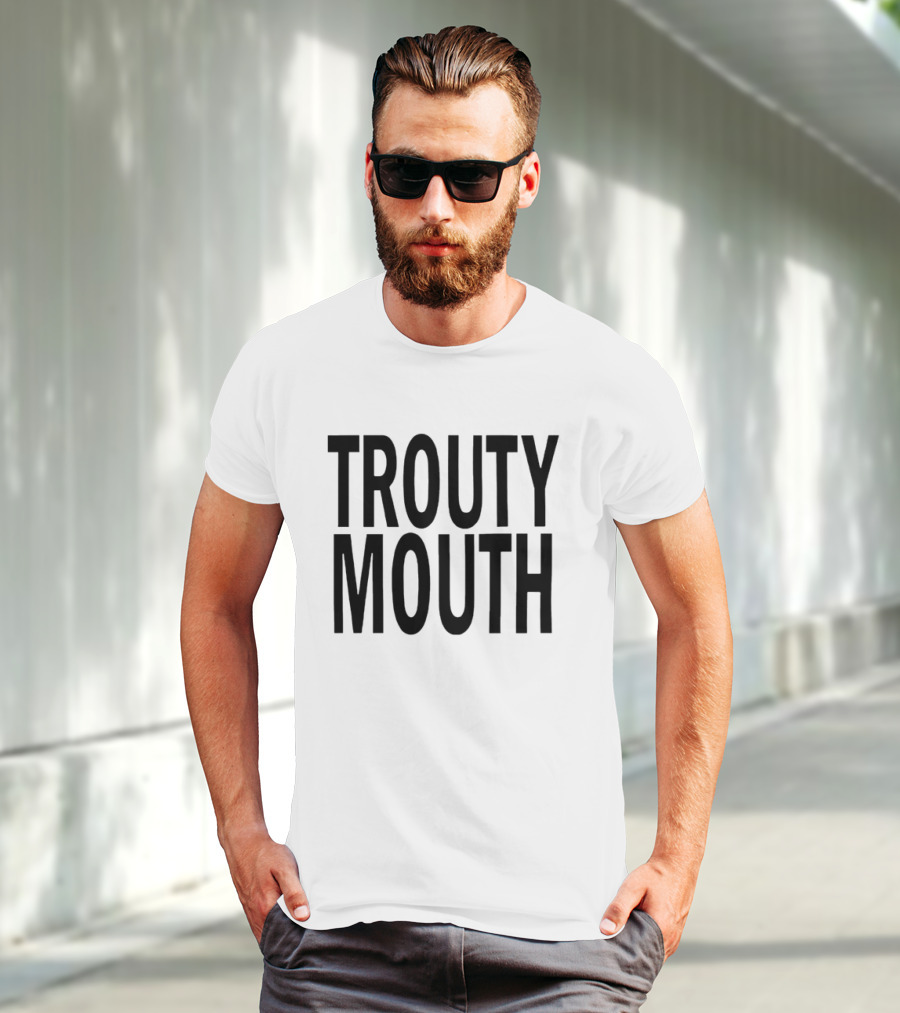 Sam Evans Glee Trouty Mouth Fan Favorite Phrase T-Shirt