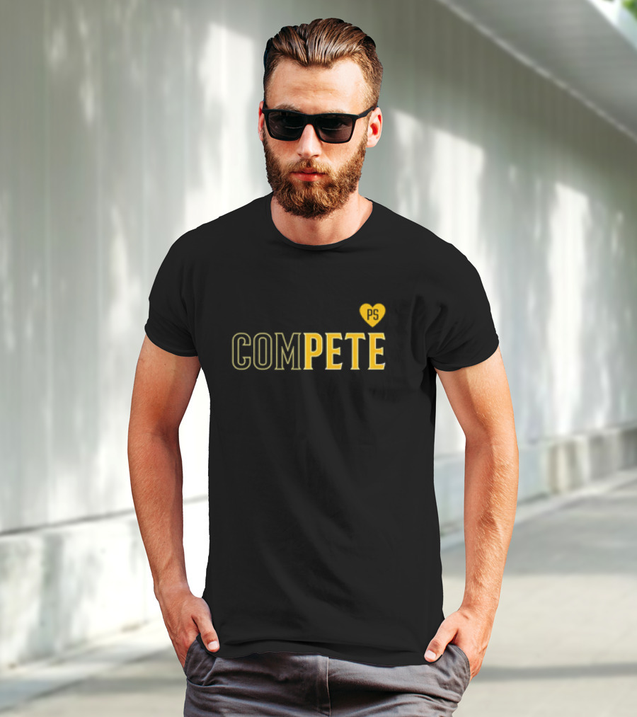 Compete Pete PS Heart Design Love T-Shirt