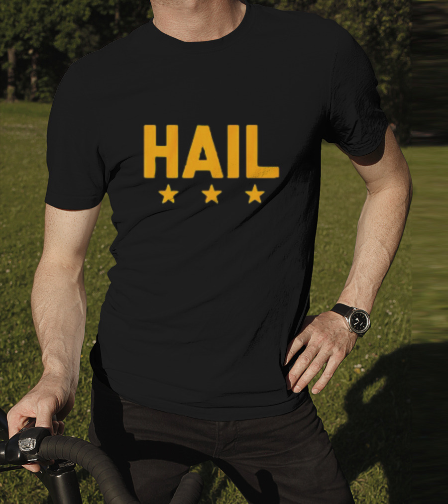 Hail Washington, D.C. Football Stars Three Yellow Stars T-Shirt