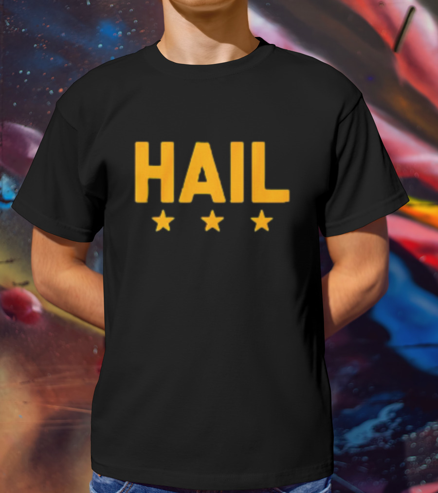 Hail Washington, D.C. Football Stars Three Yellow Stars T-Shirt