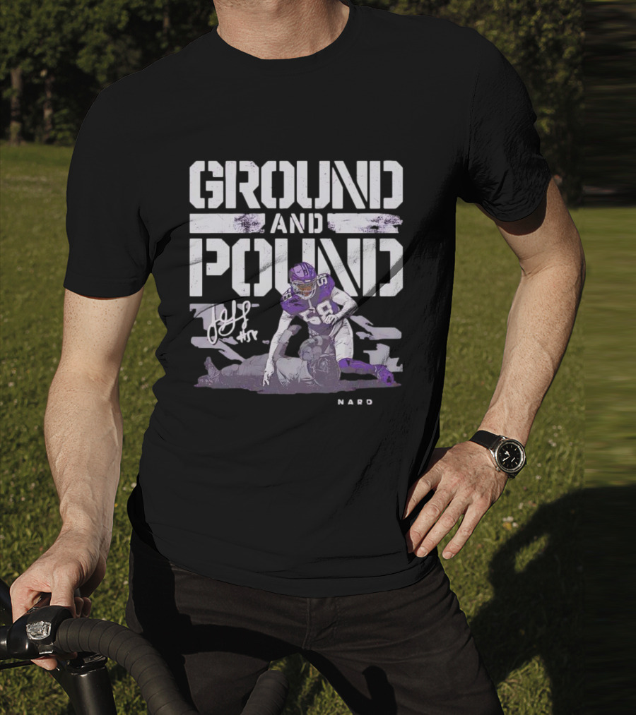Ground And Pound Jonathan Greenard Minnesota Vikings NFL Vintage Football T-Shirt