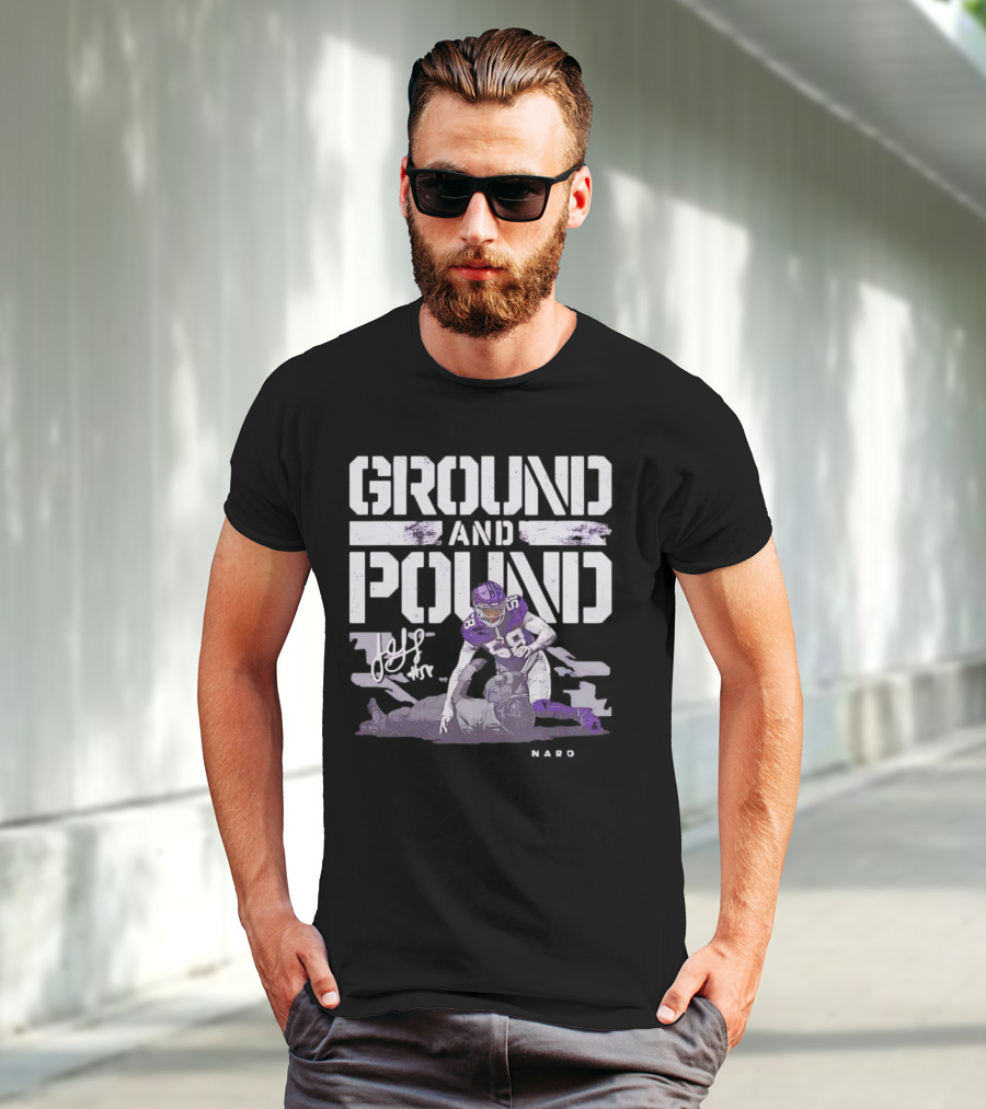 Ground And Pound Jonathan Greenard Minnesota Vikings NFL Vintage Football T-Shirt