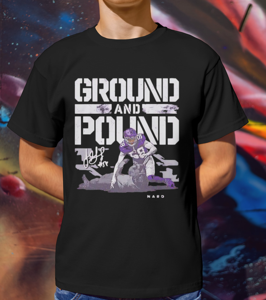 Ground And Pound Jonathan Greenard Minnesota Vikings NFL Vintage Football T-Shirt
