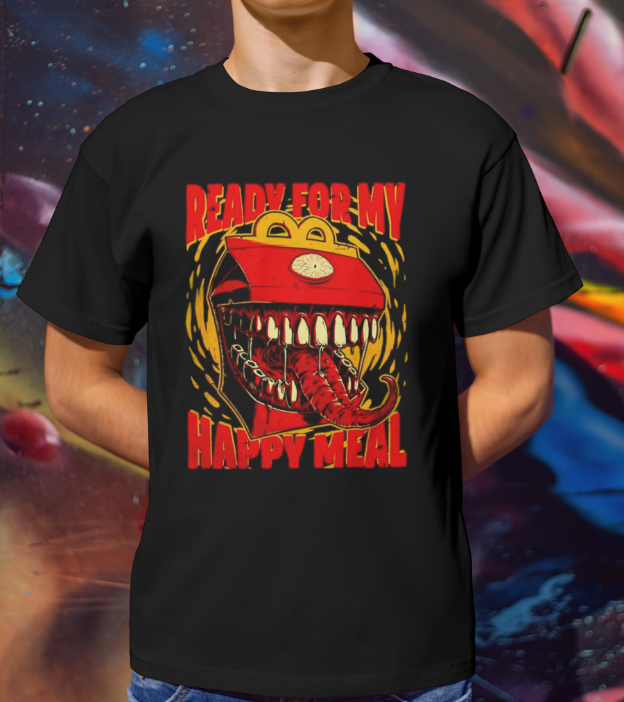 Ready For My Happy Meal Mimic Dungeons And Dragons T-Shirt