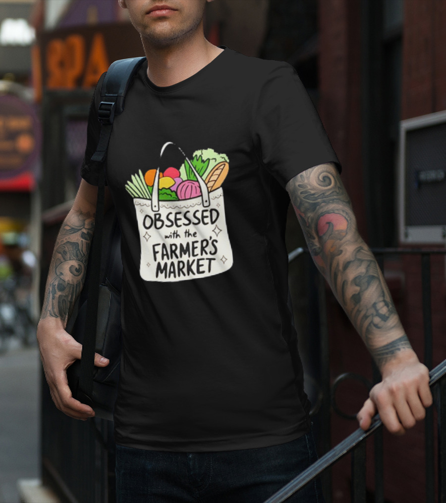 Obsessed With The Farmer’s Market Vegetables Tote Bag T-Shirt