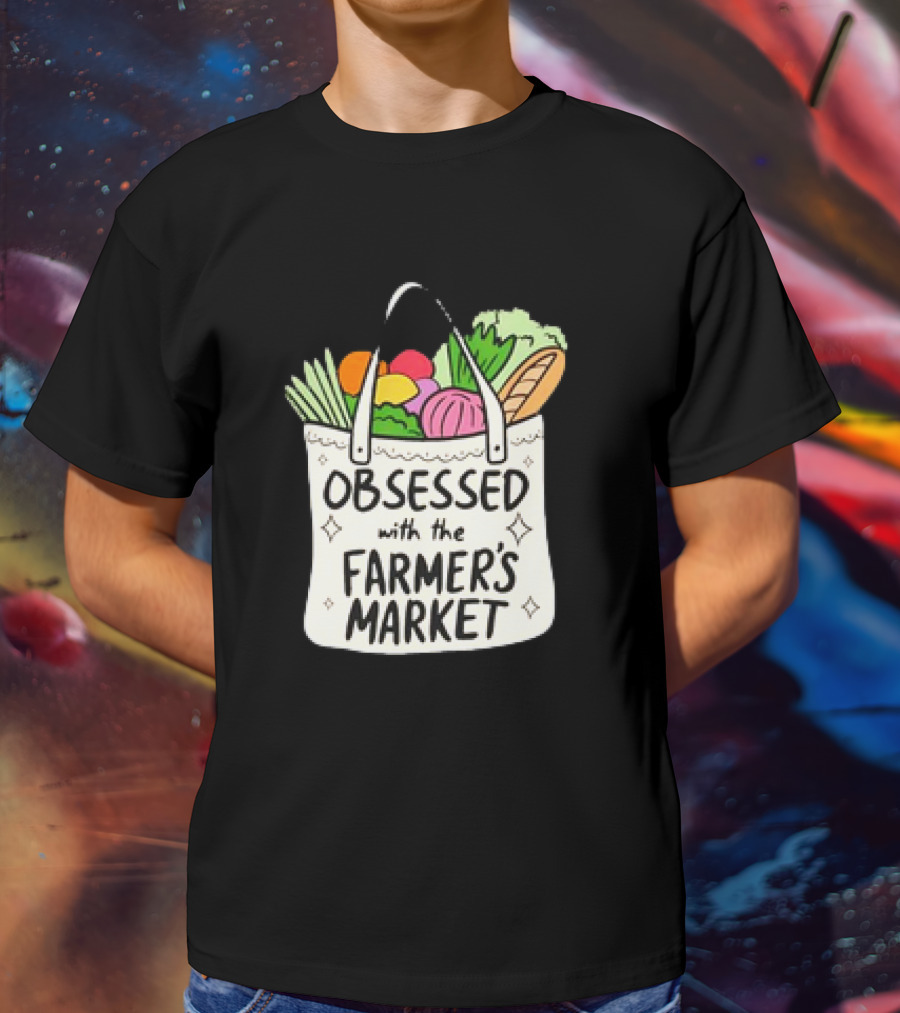 Obsessed With The Farmer’s Market Vegetables Tote Bag T-Shirt