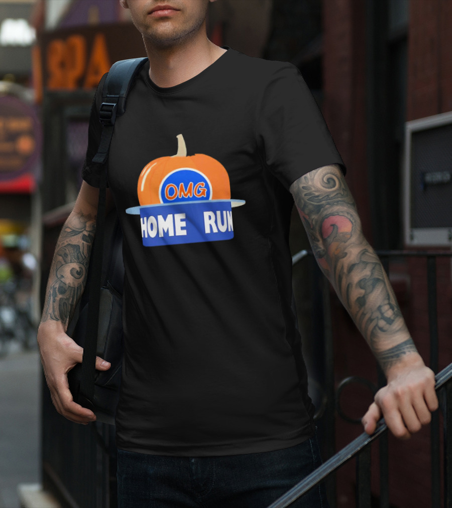 Playoff Pumpkin OMG Home Run New York T-Shirt