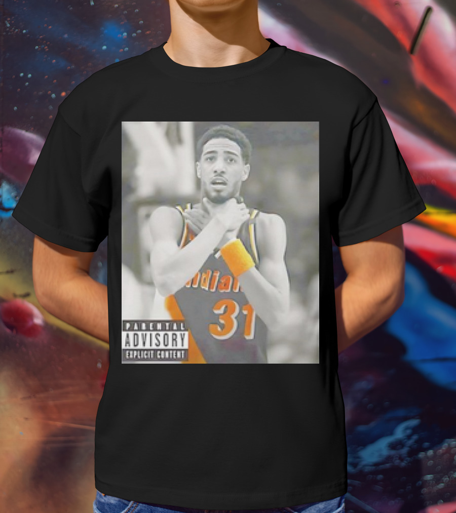 Tyrese Haliburton X Reggie Miller Indiana Pacers Knicks Killers Parental Advisory 31 T-Shirt