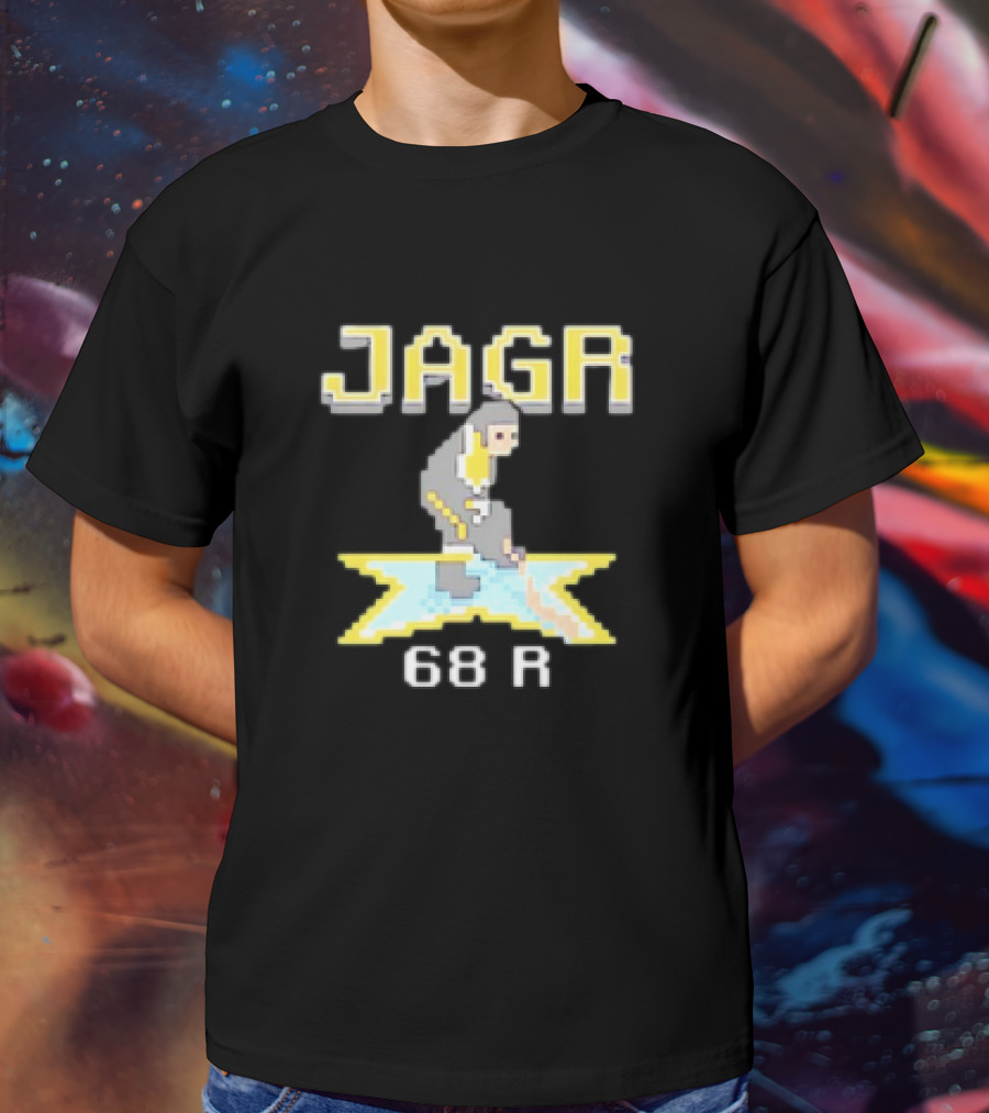 Jagr 68 R NHL Game Cartoon Player T-Shirt