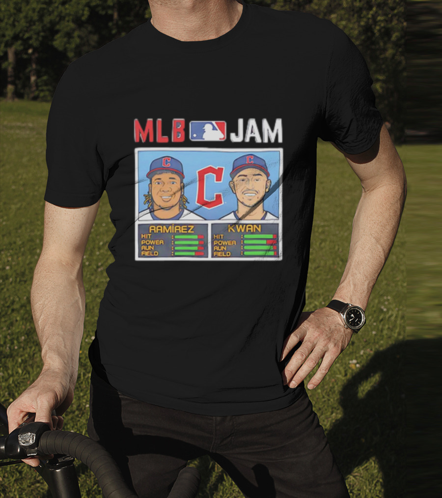José Ramírez Steven Kwan Cleveland Guardians MLB Jam Vintage T-Shirt