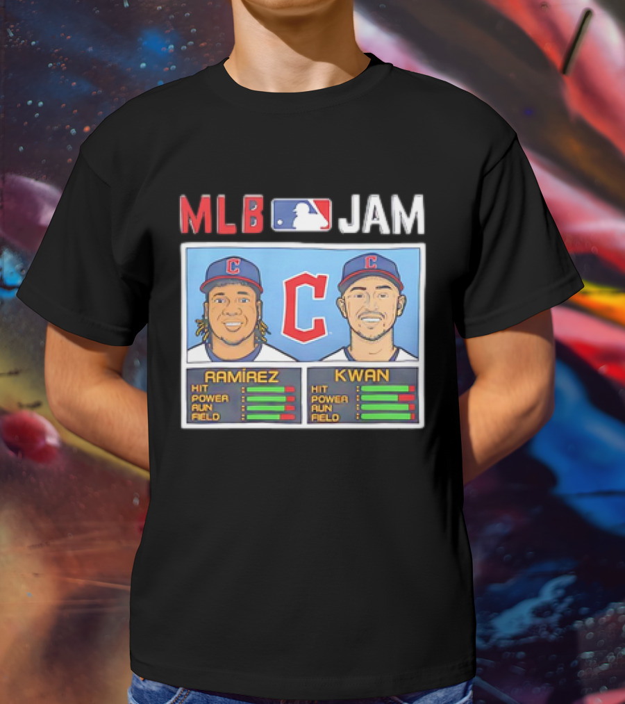 José Ramírez Steven Kwan Cleveland Guardians MLB Jam Vintage T-Shirt
