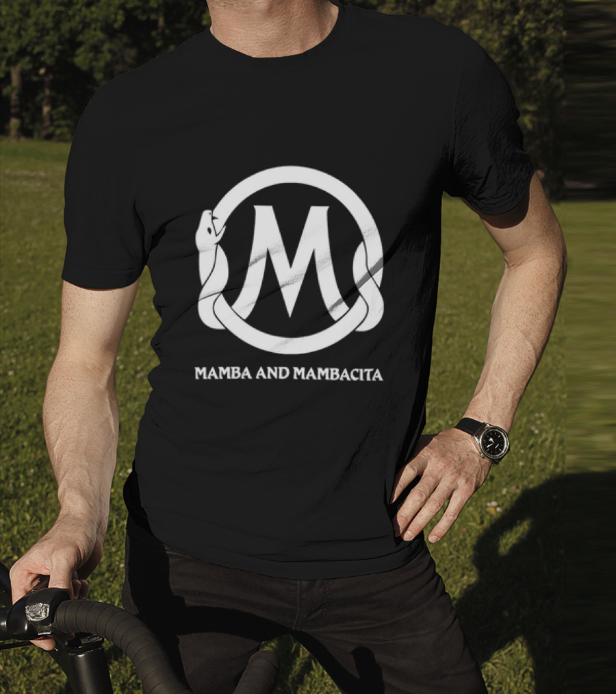 Mamba And Mambacita Snake Wrapped Around M Letter T-Shirt