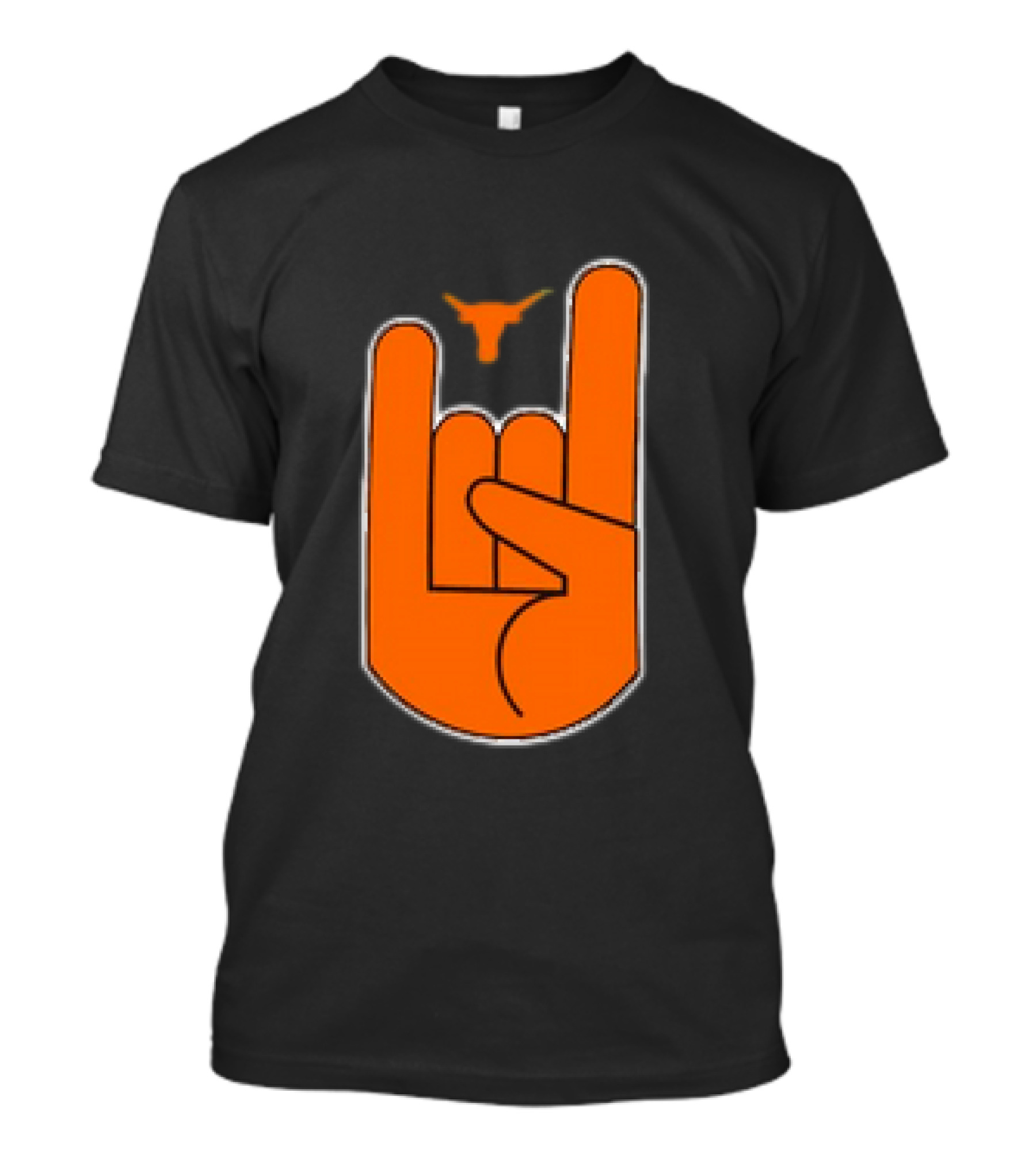 Texas Longhorns Hook ‘Em Hand Gesture With Longhorn T-Shirt