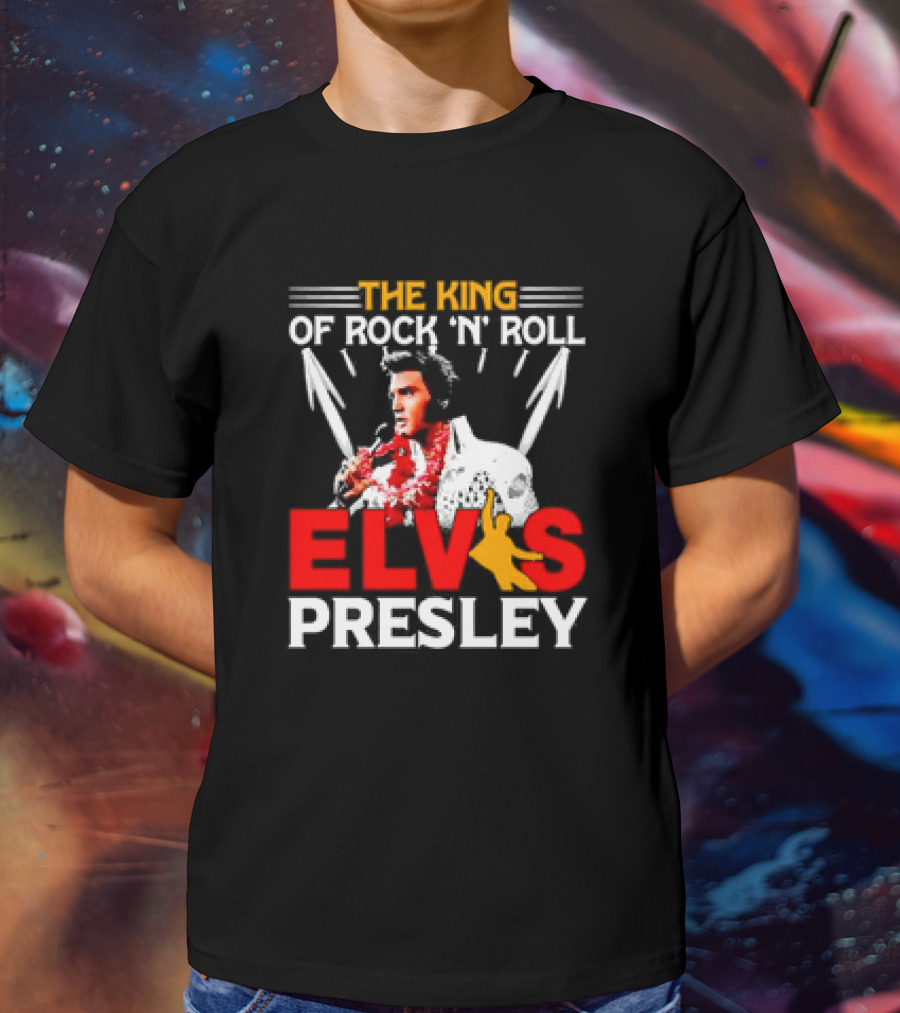 The King Of Rock 'N' Roll Elvis Presley Retro T-Shirt