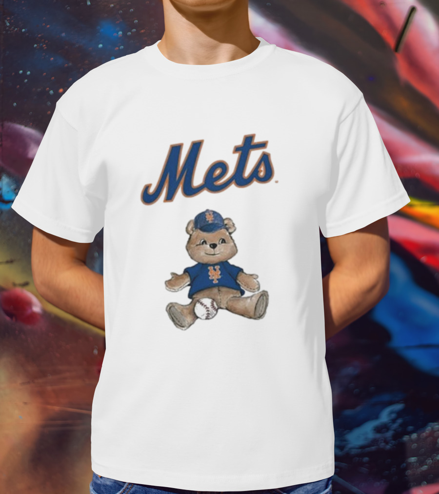 New York Mets Teddy Bear With Baseball T-Shirt