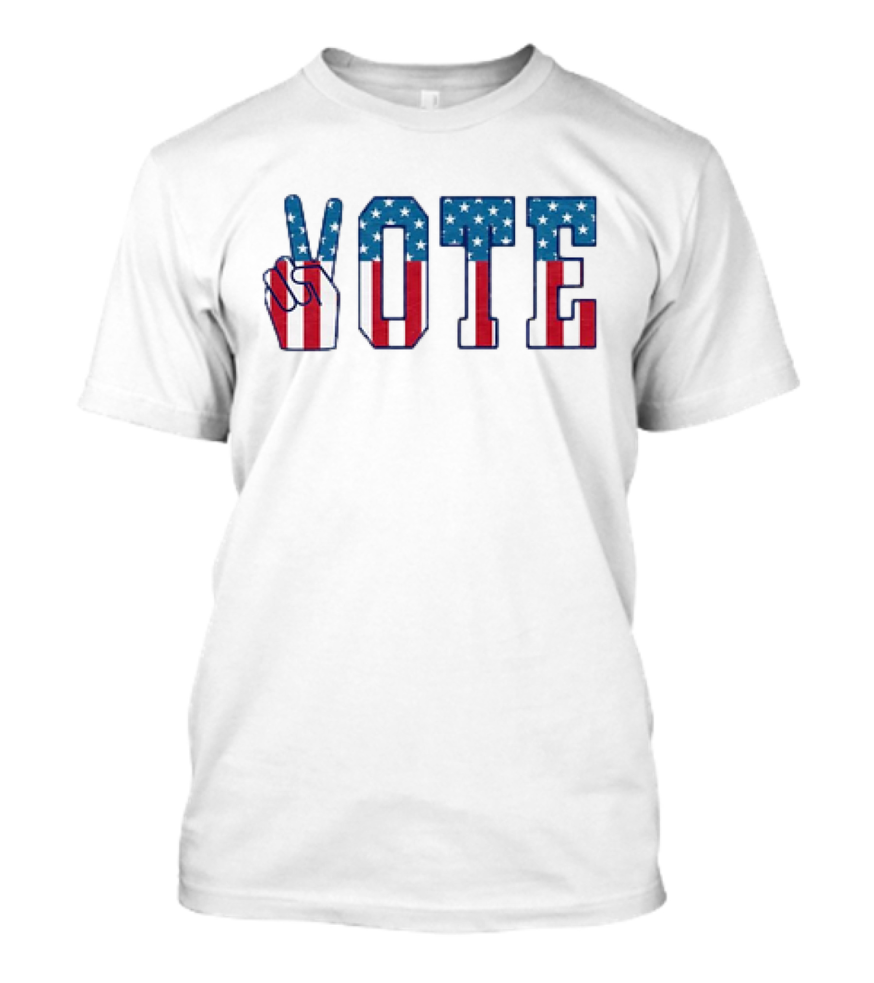 USA Flag Hand Gesture Vote T-Shirt