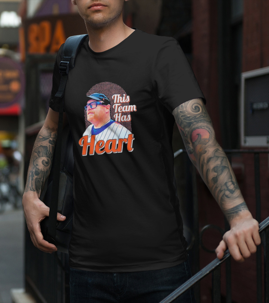 Frank Fleming This Team Has Heart New York Mets T-Shirt