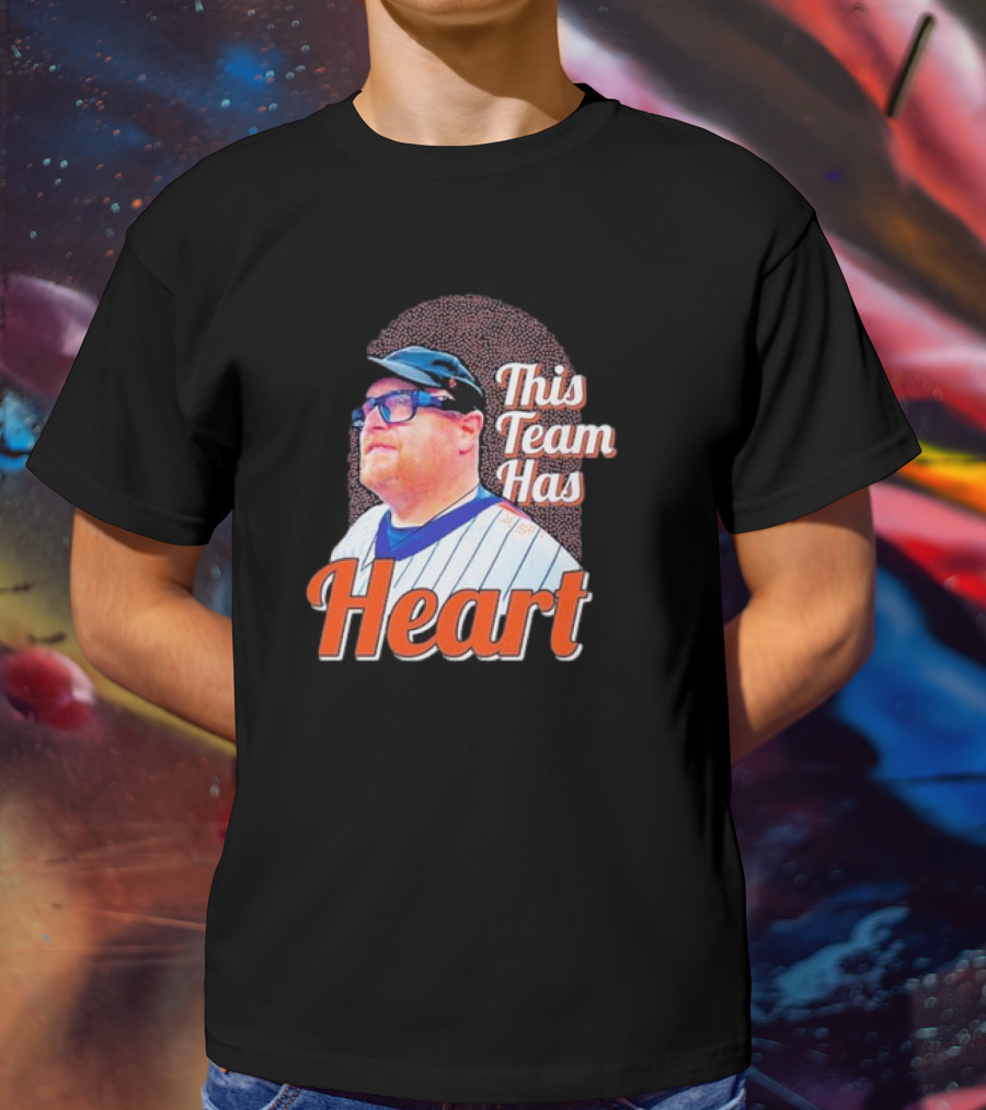 Frank Fleming This Team Has Heart New York Mets T-Shirt