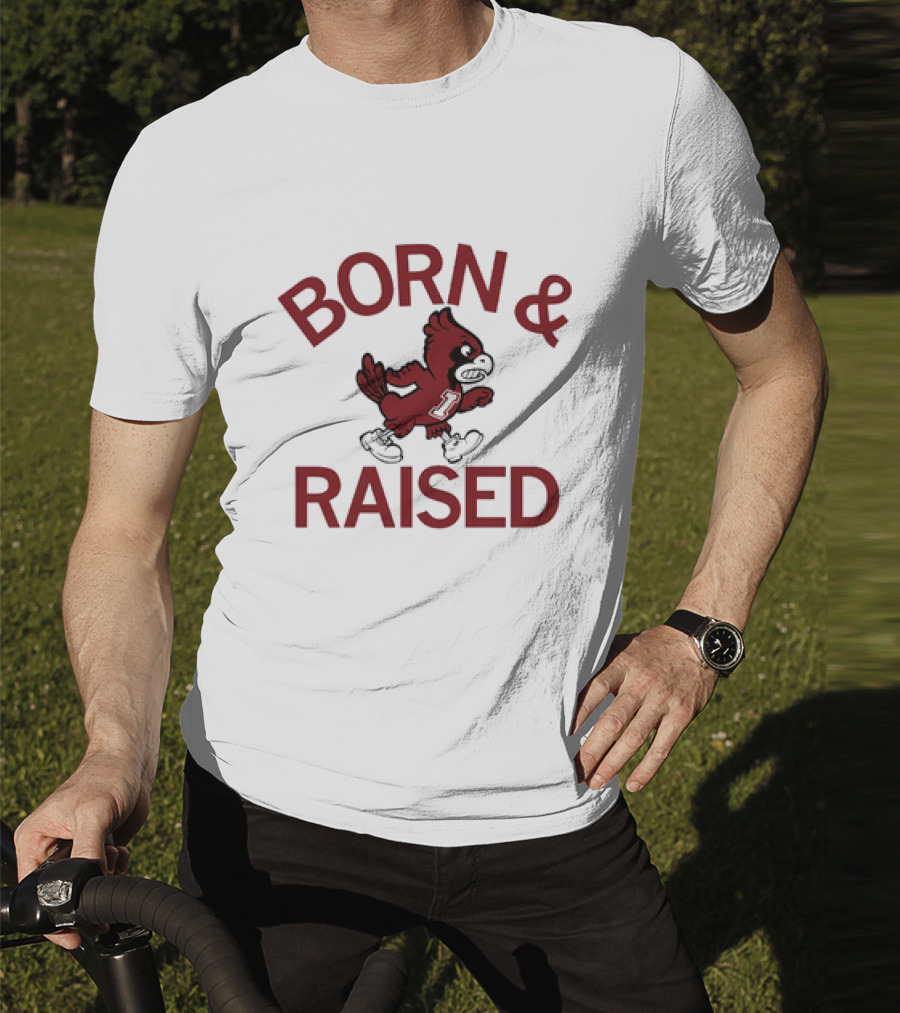 Born And Raised Iowa State Cyclones Vintage T-Shirt
