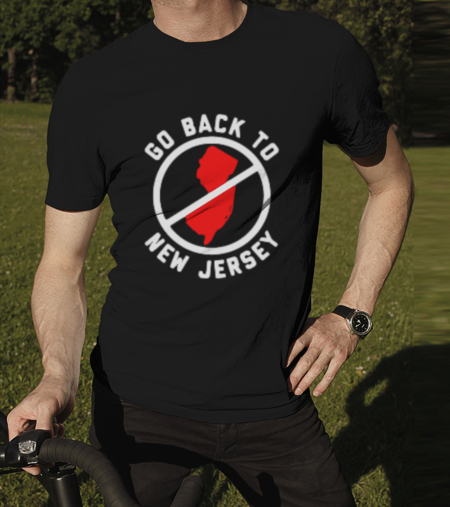 Go Back To New Jersey Retro Map T-Shirt