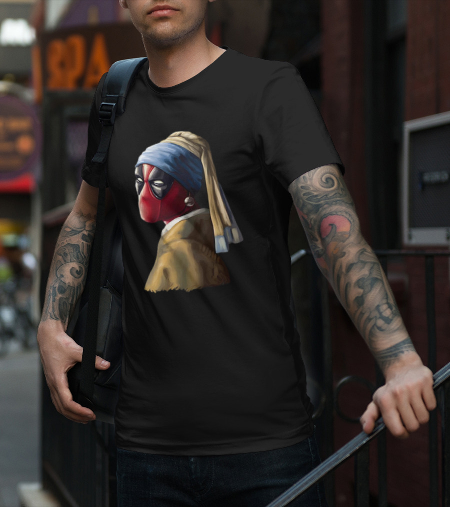 Deadpool With A Pearl Earring T-Shirt