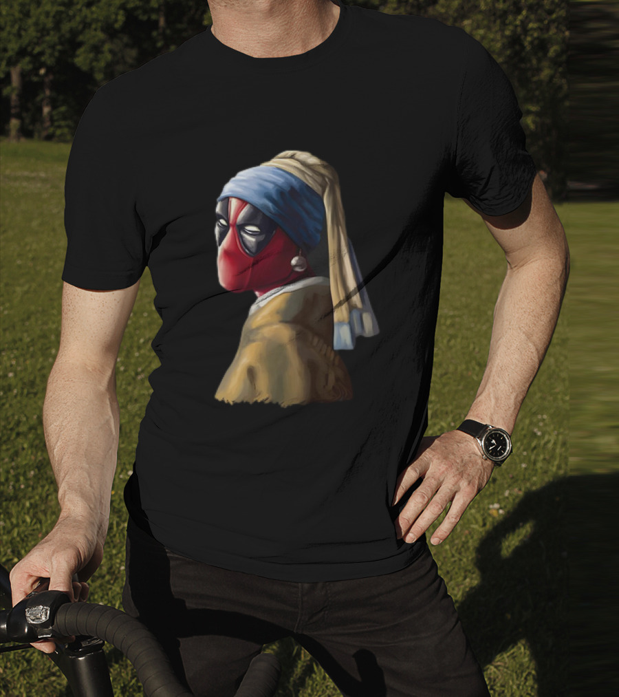 Deadpool With A Pearl Earring T-Shirt