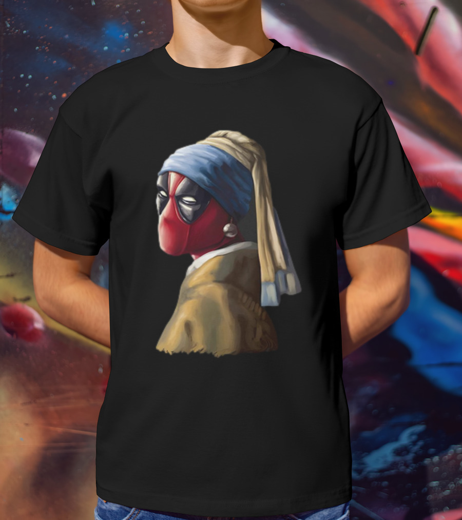 Deadpool With A Pearl Earring T-Shirt