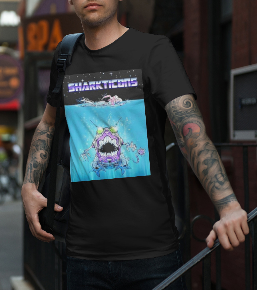 Sharkticons Underwater Robot Monsters T-Shirt