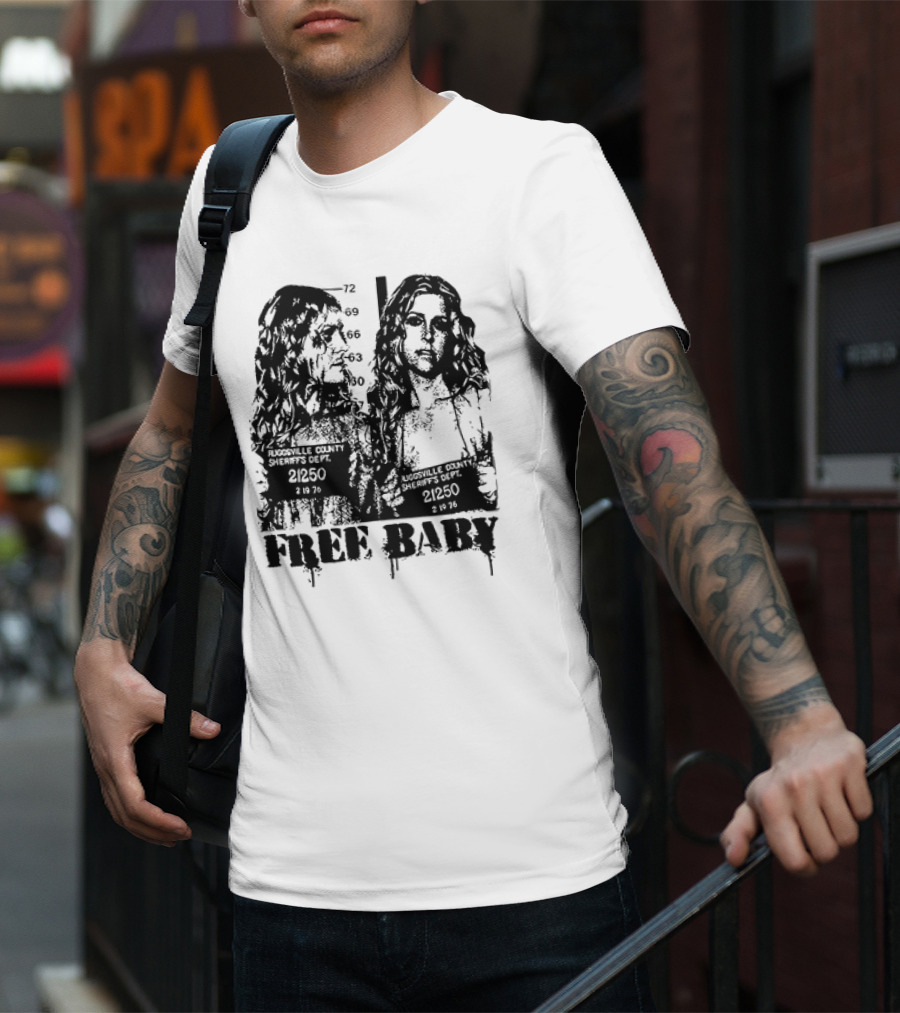 Free Baby Rugsville County Sheriff's Dept Mugshot 21250 T-Shirt