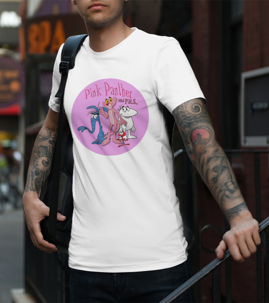 Pink Panther And Pals Circle Cartoons T-Shirt
