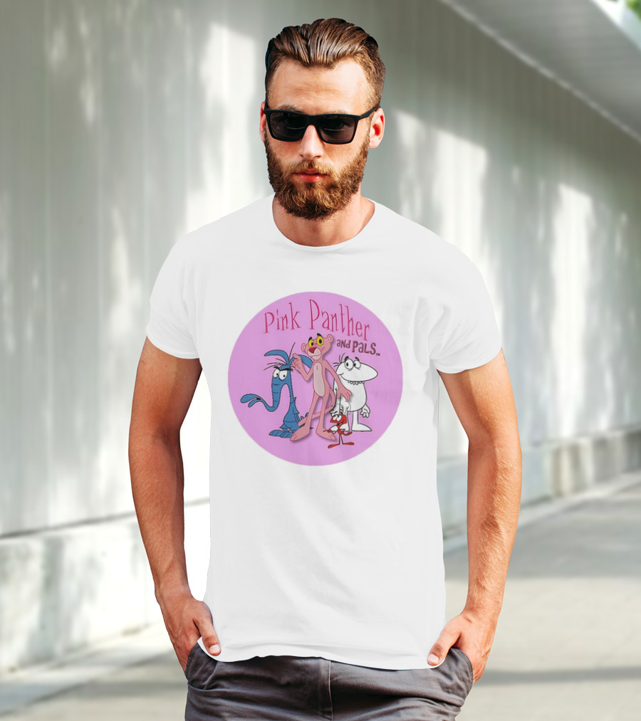 Pink Panther And Pals Circle Cartoons T-Shirt