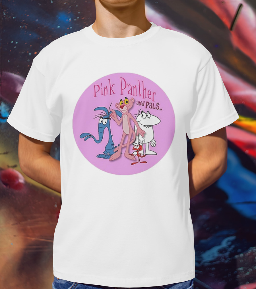 Pink Panther And Pals Circle Cartoons T-Shirt