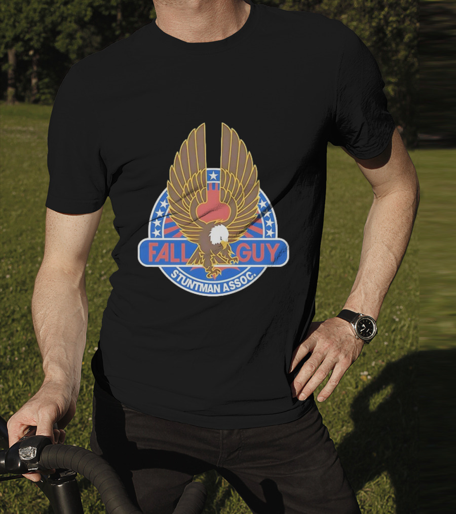 Fall Guy Stuntman Assoc Bald Eagle Emblem T-Shirt