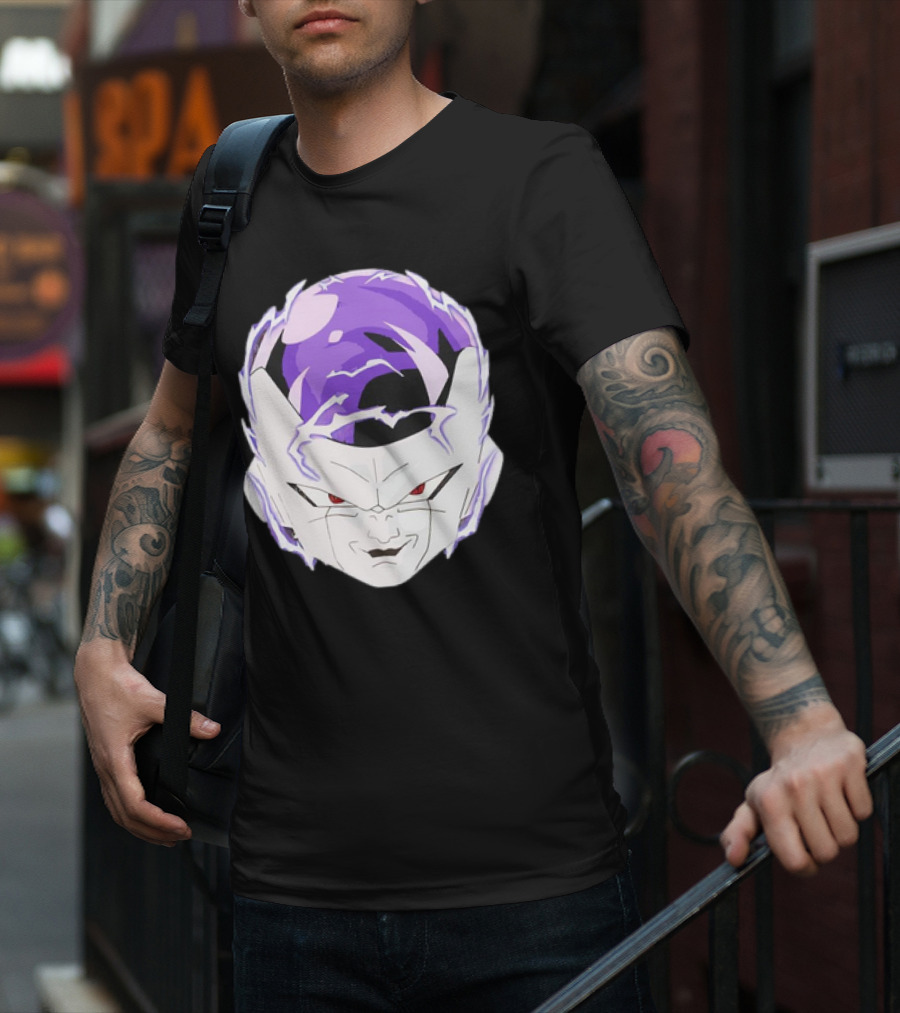 Frieza Dragon Ball Face With Purple Accents T-Shirt