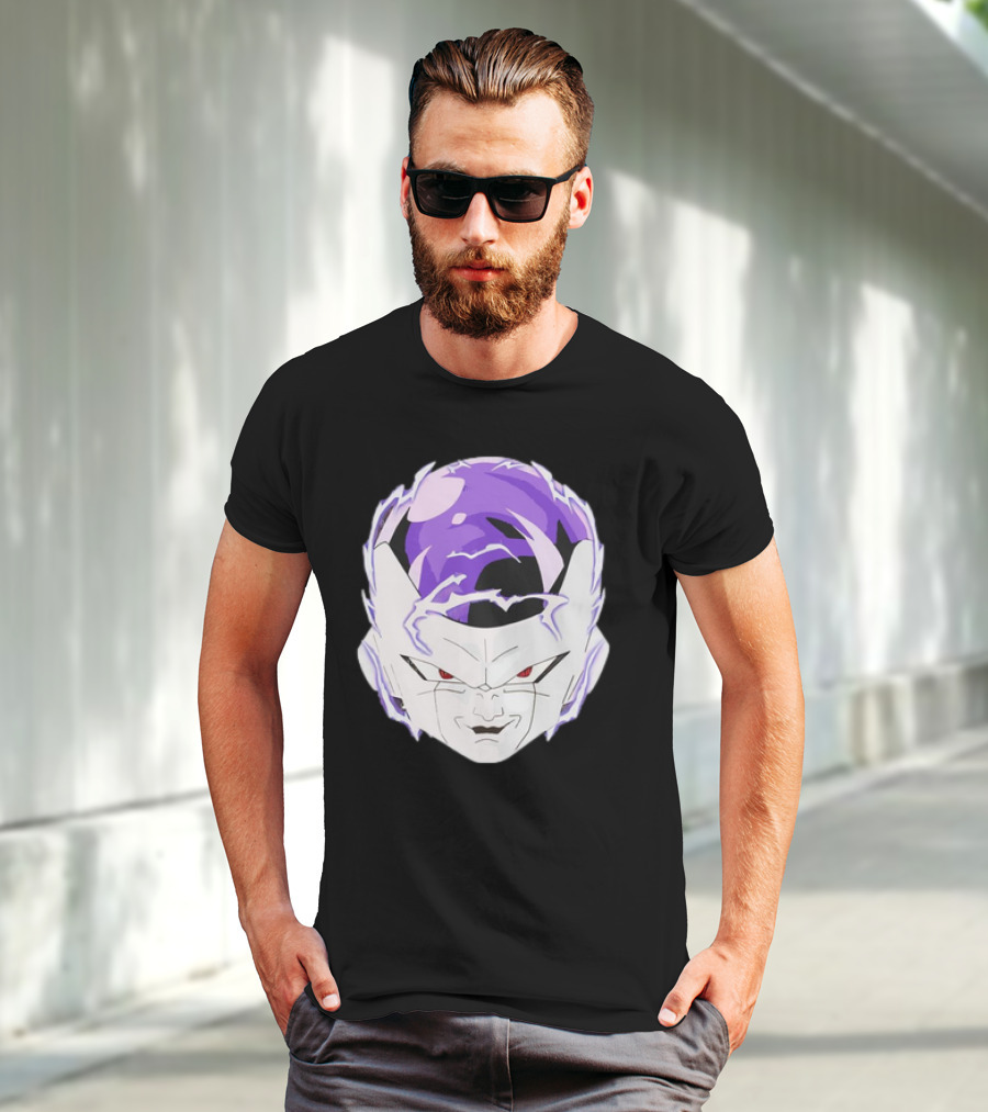 Frieza Dragon Ball Face With Purple Accents T-Shirt