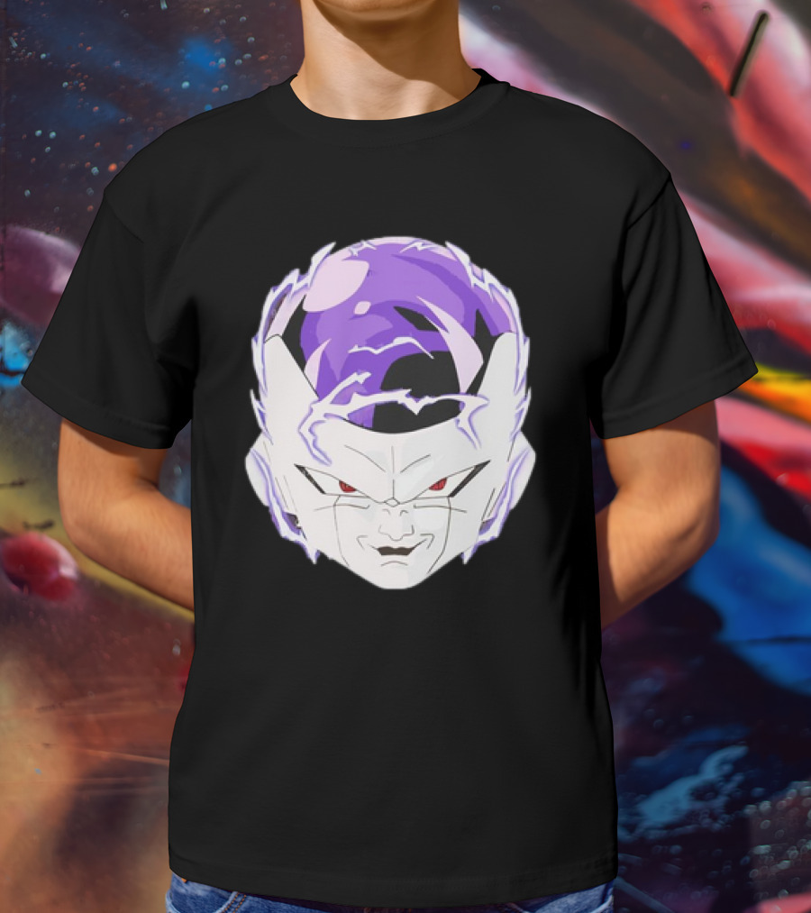Frieza Dragon Ball Face With Purple Accents T-Shirt