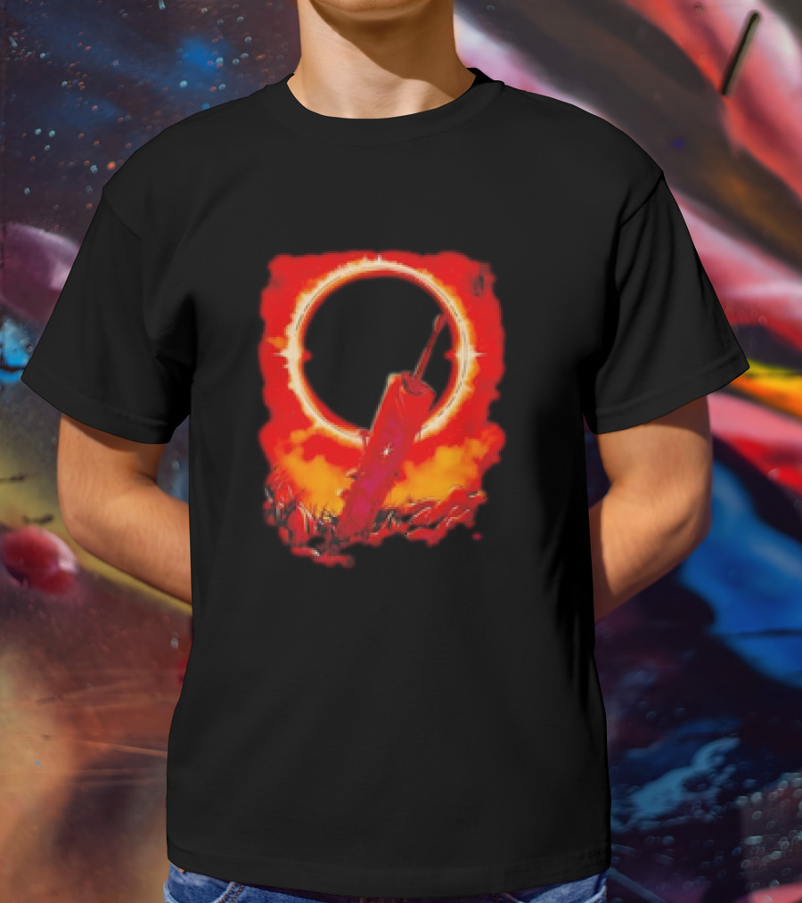 The Struggler Retro Eclipse Red Sword T-Shirt